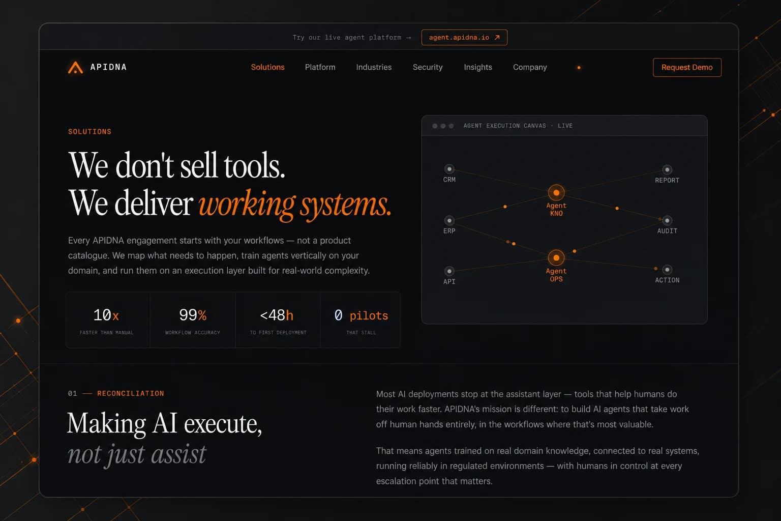 API DNA solutions page