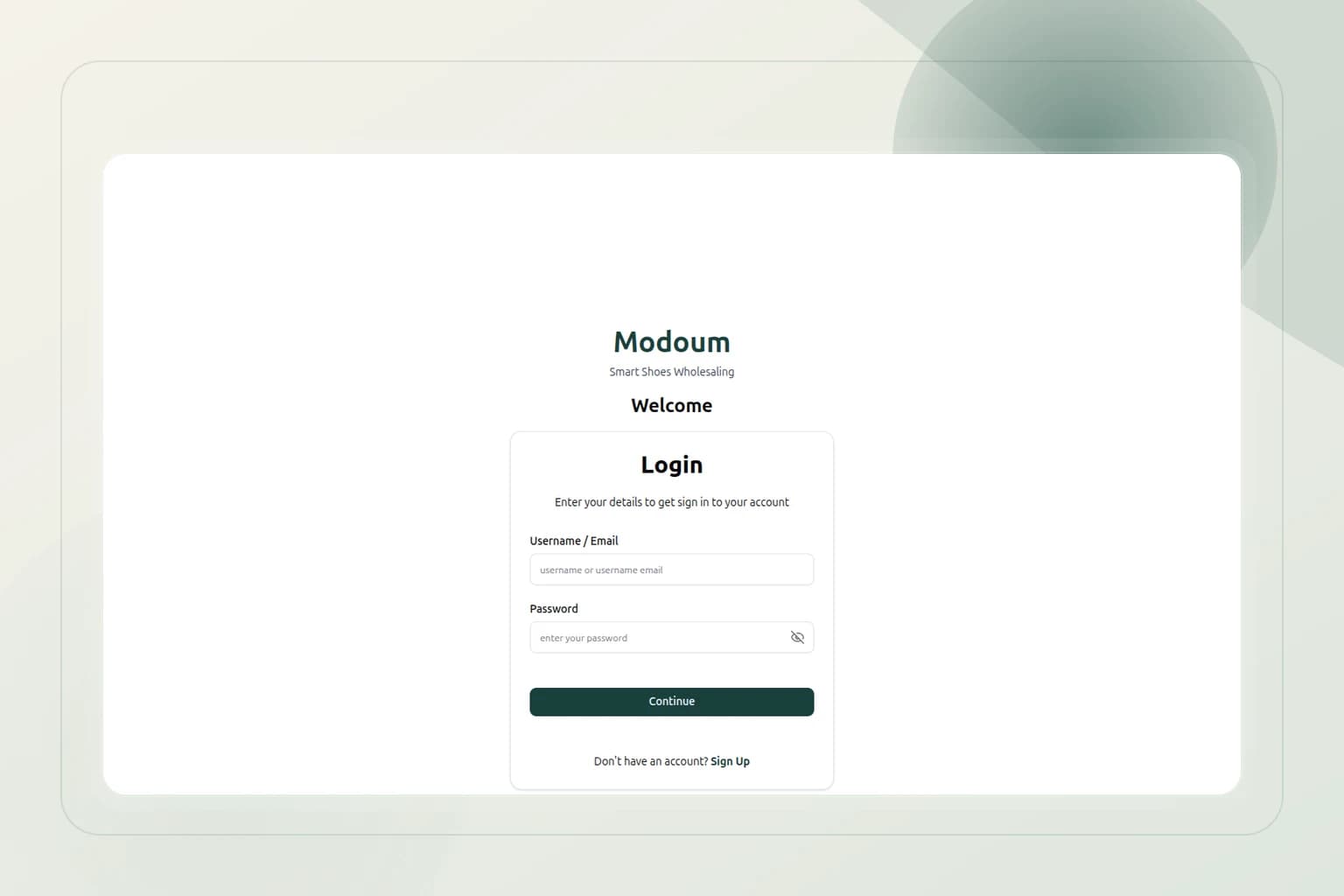 Modoum secure desktop login