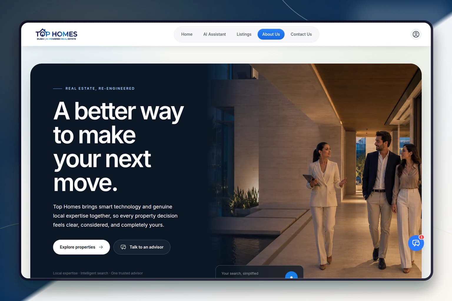 Top Homes company and platform page